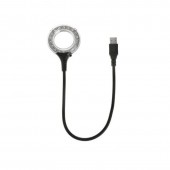 09395 LAMPA USB CU LUPA 32MM BRAT FLEXIBIL 18 LEDURI