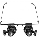 09410 LUPA DUBLA OCHELARI CU LUMINA LED 20X
