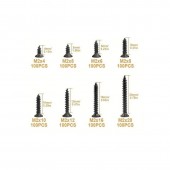 69333 SET 800 BUCATI SURUBURI OTEL CARBON NEGRU