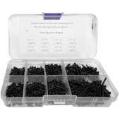 69333 SET 800 BUCATI SURUBURI OTEL CARBON NEGRU