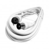 71110 CABLU ANTENA COAXIAL TATA MAMA  ALB 2.5M GOOBAY