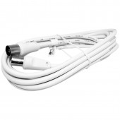71110 CABLU ANTENA COAXIAL TATA MAMA  ALB 2.5M GOOBAY