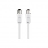 71110 CABLU ANTENA COAXIAL TATA MAMA  ALB 2.5M GOOBAY