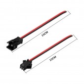 73329 SET CABLU MINI CONECTORI 2 PINI MAMA-TATA FIR COSITORIT 15MM