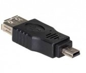 AK-AD-07 ADAPTOR OTG USB 2.0 USB A SOCLU USB B MINI USB NICHELAT