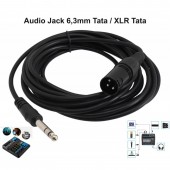 ALX-11B022 CABLU AUDIO JACK 6,3MM TATA - XLR TATA / 5M