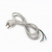 ALX-11I030 CABLU ALIMENTARE CU STECHER SCHUKO 3X0.75MM² 300/500V LUNGIME 1.4M ALB