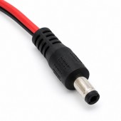 ALX-11I033 CABLU CU CLESTI CROCODIL SI MUFA DC TATA 5.5X2.1MM 30CM