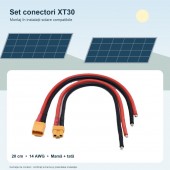 ALX-12C048 SET CONECTORI XT30 MAMA-TATA CU CABLU 20CM