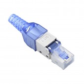 ALX-12H032 MUFA RJ45 CAT 7 - S/FTP METALICA ALBASTRU / FARA SERTIZARE
