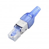 ALX-12H032 MUFA RJ45 CAT 7 - S/FTP METALICA ALBASTRU / FARA SERTIZARE
