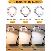 ALX-17C026 LUPA DE MARIT 10X, 20X DIN STICLA, CU SUPORT SI CLESTE, 3 CULORI DE LUMINA, MG-HYZ-110