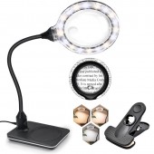 ALX-17C026 LUPA DE MARIT 10X, 20X DIN STICLA, CU SUPORT SI CLESTE, 3 CULORI DE LUMINA, MG-HYZ-110