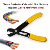 ALX-17E028 CLESTE DEZIZOLAT CABLURI SI FIRE ELECTRICE REGLABIL 0.5- 6 MM² PROFESIONAL