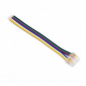ALX-18E020 CONECTOR BANDA LED COB RGB+CCT 12MM 6 PINI CU CABLU 10CM
