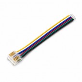 ALX-18E020 CONECTOR BANDA LED COB RGB+CCT 12MM 6 PINI CU CABLU 10CM