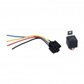 ALX-1A037 RELEU AUTO 12V 80A CU 5 PINI SOCLU SI FIRE DE 16CM