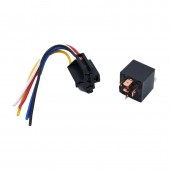 ALX-1A038 RELEU AUTO 12V 40A CU 5 PINI SOCLU SI FIRE 16CM
