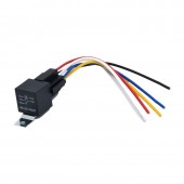 ALX-1A038 RELEU AUTO 12V 40A CU 5 PINI SOCLU SI FIRE 16CM