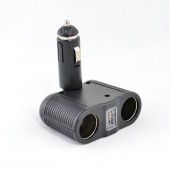 ALX-1C011 SPLITER BRICHETA AUTO 2 PRIZE + USB 12V/24V-100W