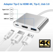 ALX-2C034 ADAPTOR VIDEO USB TIP-C LA HDMI 4K - USB 3.0 - USB TIP-C