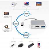 ALX-2C034 ADAPTOR VIDEO USB TIP-C LA HDMI 4K - USB 3.0 - USB TIP-C