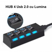 ALX-2H034 HUB 4 USB 2.0 CU INTRERUPATOR SI LED