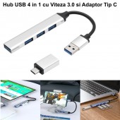 ALX-2H035 HUB 4 IN 1 CU USB 3.0 SI ADAPTOR TIP C