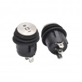ALX-6A026 BUTON ROTUND CU INOX 6A-3P / 20X33MM