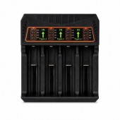 ALX-7H063 INCARCATOR UNIVERSAL PENTRU ACUMULATORI LI-ION 4 SLOTURI 18650 USB TYPE-C