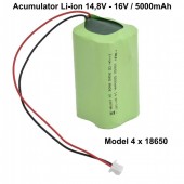 ALX-8C026 ACUMULATOR LI-ION 14,8V-16V / 5000MAH - MODEL 4 X 18650