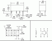 AZ822-2C-24DSE RELEU ELECTROMAGNETIC DPDT BOBINA 24VDC 2A 0.5A/120VAC PCB