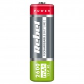 BAT2012 ACUMULATORI NI-MH AA R6 2600MAH BLISTER 4 BUC REBEL/PRET /1 BUCATA