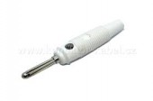 BUELA20KWE CONECTOR BANANA 4MM 1.5MM CULOARE ALBA