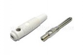 BUELA20KWE CONECTOR BANANA 4MM 1.5MM CULOARE ALBA