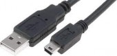 CU215-050-PB CABLU USB 2.0 MINI USB NEGRU LUNGIME 5M