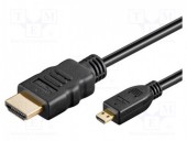 HDMI-5506-1.0 CABLU HDMI 1:4 MICRO HDMI 1M NEGRU