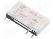 HF41F/005-HS RELEU ELECTROMAGNETIC SPST-NO BOBINA 5VDC 6A/250VAC PCB