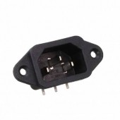 IEC-A-4 CONECTOR ALIMENTARE AC SOCLU TATA 10A 250VAC C14(E) THT