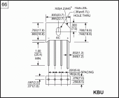 KBU10M-DC PUNTE REDRESOARE MOOFAZATA 10A 1000V PLATA