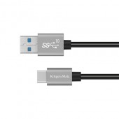 KM1263 CABLU USB - TIP C 10 GBPS 15 W 1M KRUGER&MATZ