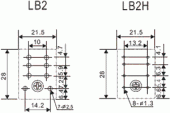 LB2N-24DTS RELEU ELECTROMAGNETIC DPDT 24V 10A/240VAC