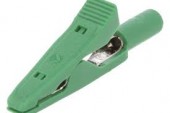 MA1GN BORNA CROCODIL 15A 60 VDC VERDE  CAPACITATE PRINDERE MAXIM 4MM