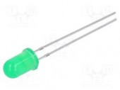 N0G02L47 LED VERDE 5MM 150-350MCD 1.9-2.4VDC THT