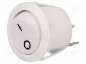 R13112F02WW2 BUTON ROCKER SPST 2 POZITII OFF-(ON) 10A 250VAC ALB