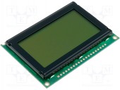 RG12864B-YHW-V AFISAJ LCD GRAFIC LED STN POSITIVE 128X64 VERDE 20 PINI