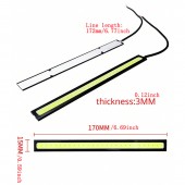 SET 2 BUCATI BANDA LED LUMINI DE ZI COB ALB RECE