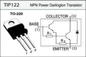 TIP122 TRANZISTOR PUTERE DARLINGTON NPN 100V 5A 65W TO220