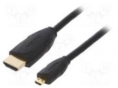 VAA-D03-B150 CABLU HDMI 2.0High Speed + Ethernet TATA - MICRO HDMI TATA LUNGIME 1.5M