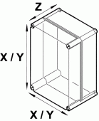 Z125J CARCASA UNIVERSALA 89X189X50MM ABS GRI DESCHIS